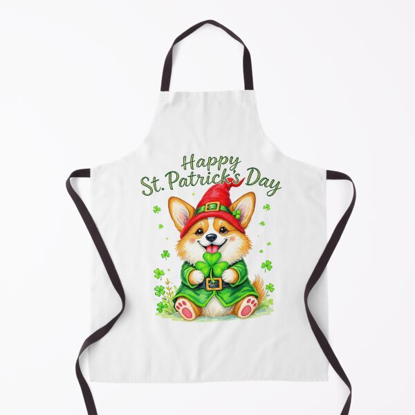Item preview, St. Patrick's Day Corgi designed and sold by Kedspicedesign.