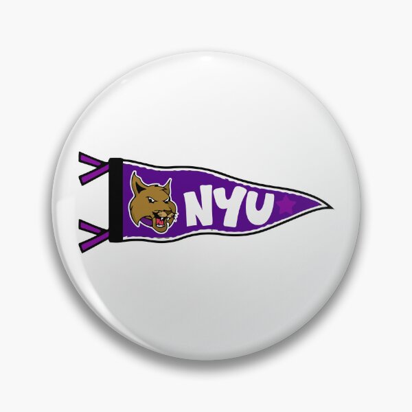 Item preview, NYU Violets Retro Bobcat Pennant - New York University Dorm Decor designed and sold by xughtr.