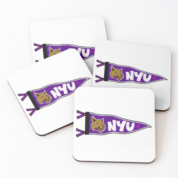 Item preview, NYU Violets Retro Bobcat Pennant - New York University Dorm Decor designed and sold by xughtr.