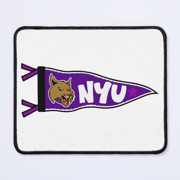 Item preview, NYU Violets Retro Bobcat Pennant - New York University Dorm Decor designed and sold by xughtr.