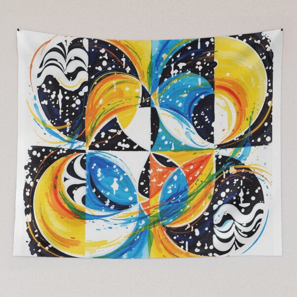 Item preview, zodiac energy wheel colorful astrological geometric abstract design designed and sold by SmashingDeals.