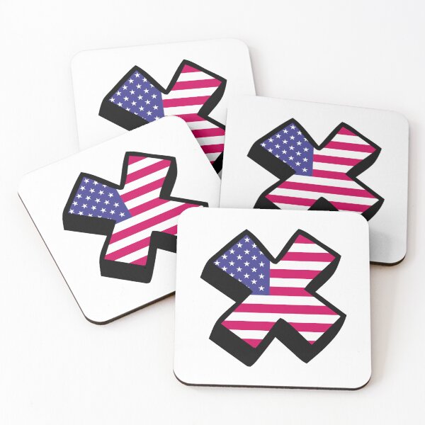 Item preview, Letter X with the American Flag – Patriotic USA Design for July 4th designed and sold by charlypicazo.