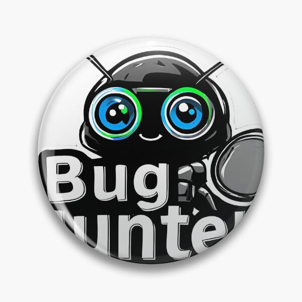 Artikelvorschau, Bug Hunter – Niedlicher Hacker- und Programmierer-Aufkleber entworfen und verkauft von NoFilterSociety.