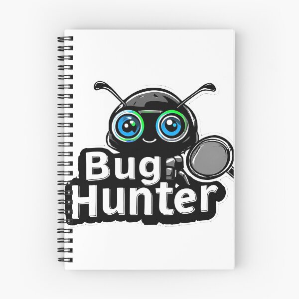 Item preview, Bug Hunter – Cute Hacker & Programmer Sticker designed and sold by NoFilterSociety.