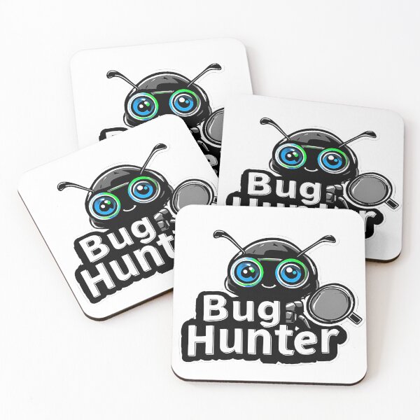 Item preview, Bug Hunter – Cute Hacker & Programmer Sticker designed and sold by NoFilterSociety.
