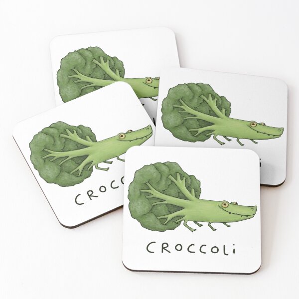 Item preview, CROCCOLI - Funny Crocodile Broccoli Food Pun Design designed and sold by haitrieuic96.
