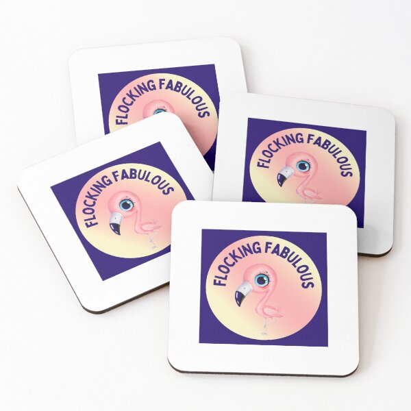Item preview, Flocking Fabulous Flamingo Illustration designed and sold by RetroRespect.