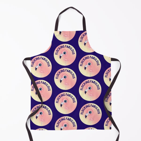 Item preview, Flocking Fabulous Flamingo Illustration designed and sold by RetroRespect.