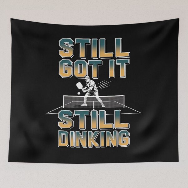 Item preview, pickleball - pickleball humor - pickleball gift - pickleball senior player - pickleball paddle - dink humor - dink responsibly - kitchen line - kitchen crew - third shot drop - drop shot designed and sold by JansenGS.