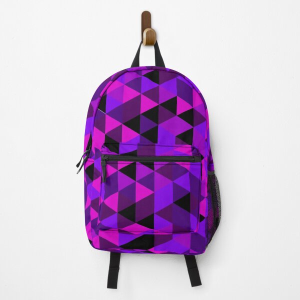Item preview, Purple and Black Triangle Pattern designed and sold by LilaStudio.