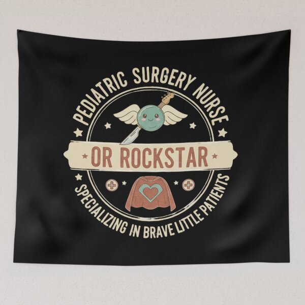 Item preview, Pediatric Surgery Nurse OR Rockstar Brave Little Patients designed and sold by BlissHalo.