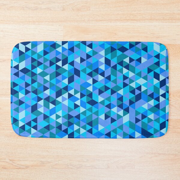 Item preview, Blue Teal Triangle Pattern designed and sold by LilaStudio.