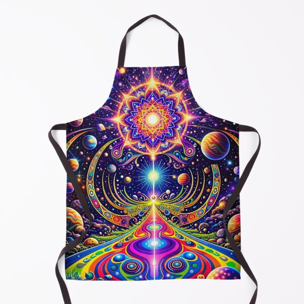 Item preview, Psychedelic Cosmic Mandala – Galactic Path, Planets and Sacred Geometry Art designed and sold by Dominik1994.