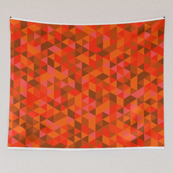 Item preview, Orange Triangle Pattern designed and sold by LilaStudio.