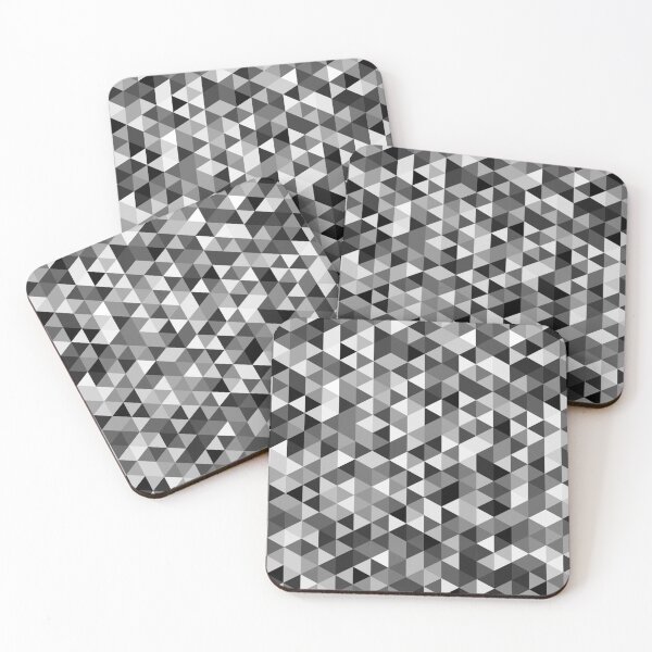 Item preview, Black, and white Triangle Pattern designed and sold by LilaStudio.