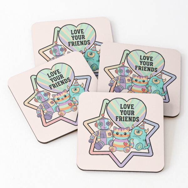Item preview, Love Your Friends Cute Pastel Kawaii designed and sold by 0606PM.