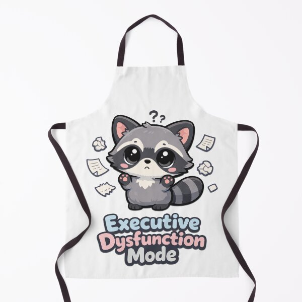 Item preview, Executive Dysfunction Mode Raccoon – Cute ADHD Meme Aesthetic designed and sold by Visual Dept..