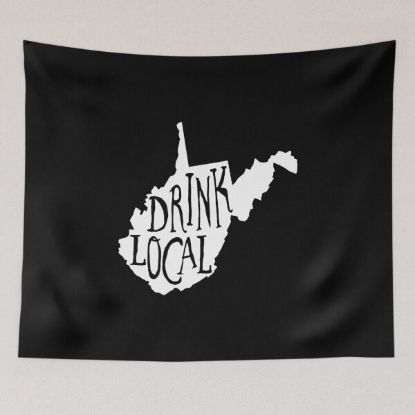 Item preview, Drink Local West Virginia State Outline Craft Beer designed and sold by graf1k.