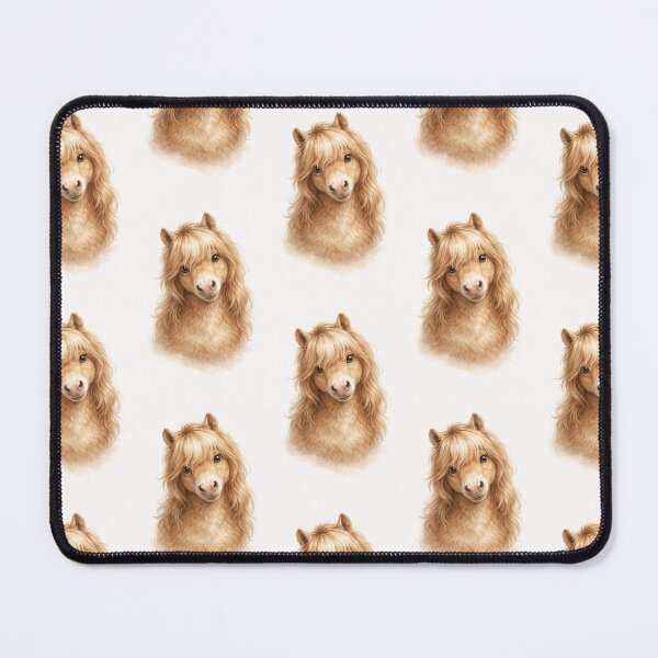Item preview, Cute Shetland Pony Portrait Illustration designed and sold by RetroRespect.