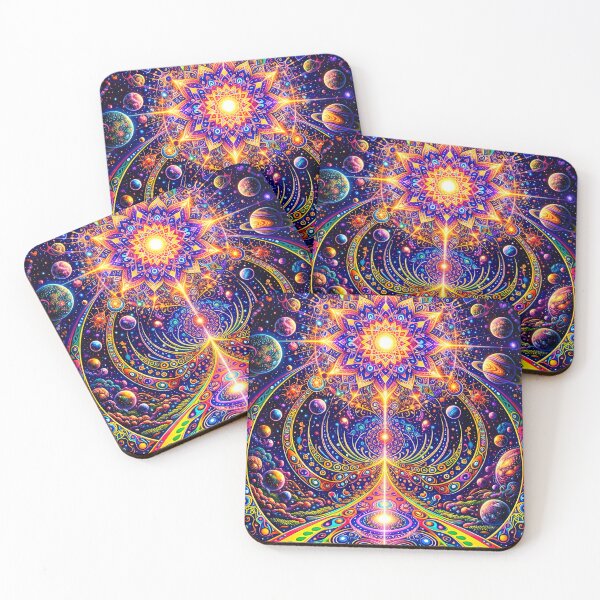 Item preview, Psychedelic Galactic Mandala – Cosmic Sacred Geometry and Universe Energy Art designed and sold by Dominik1994.