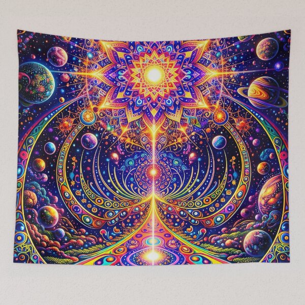 Item preview, Psychedelic Galactic Mandala – Cosmic Sacred Geometry and Universe Energy Art designed and sold by Dominik1994.