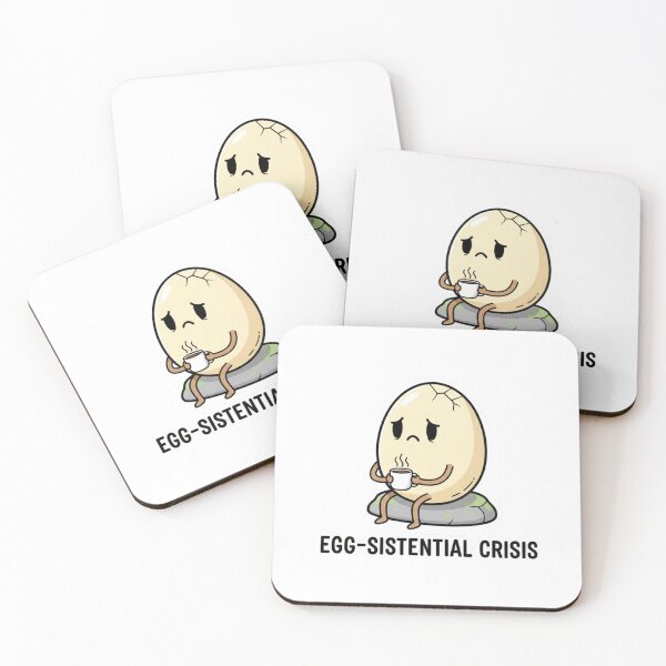 Item preview, Egg-sistential Crisis - Funny Sarcastic Easter Egg designed and sold by LaurannaDesign.