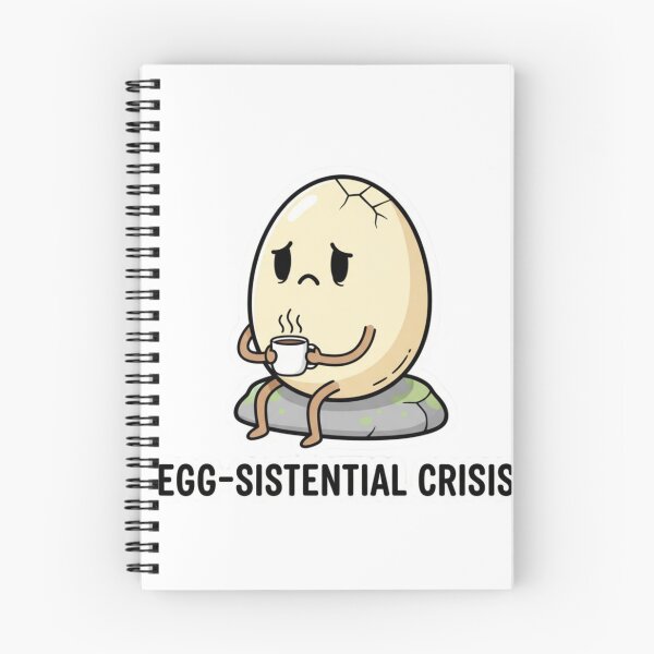 Item preview, Egg-sistential Crisis - Funny Sarcastic Easter Egg designed and sold by LaurannaDesign.