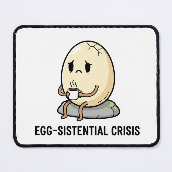 Item preview, Egg-sistential Crisis - Funny Sarcastic Easter Egg designed and sold by LaurannaDesign.