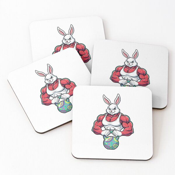 Item preview, Buff Bunny - Easter Gainz Gym Rabbit Fitness designed and sold by LaurannaDesign.