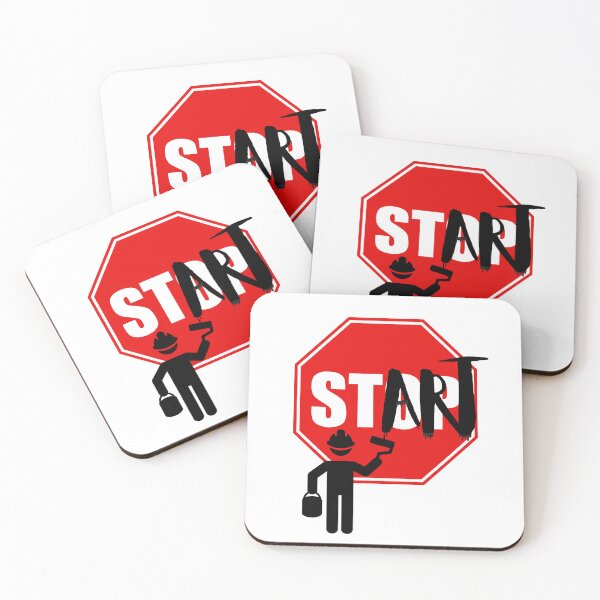 Item preview, Start Over Stop – Rebel Street Sign Design designed and sold by Mawuzet.
