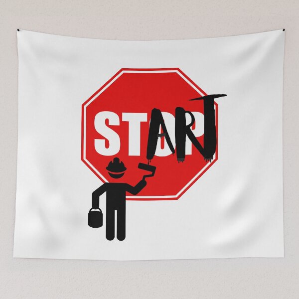 Item preview, Start Over Stop – Rebel Street Sign Design designed and sold by Mawuzet.