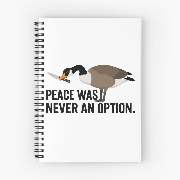 Item preview, Peace Was Never An Option Knife Canada Goose Meme designed and sold by Petzzz.