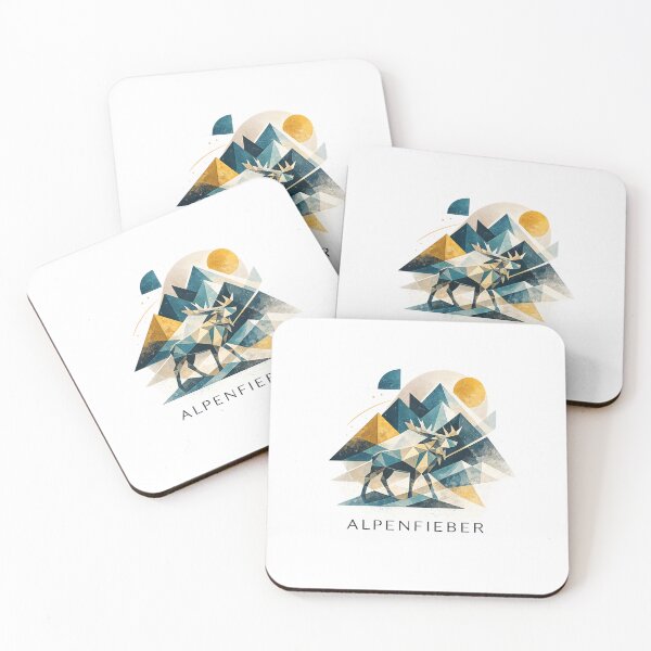 Item preview, Geometric moose in the Alps designed and sold by Alpenfieber.