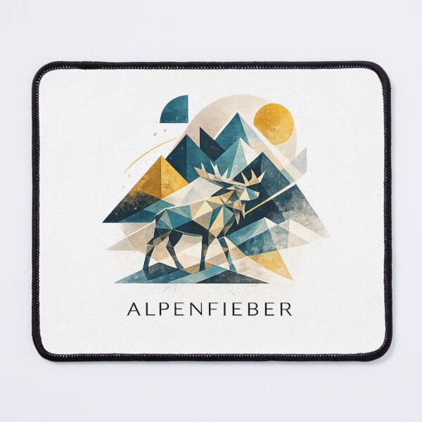 Item preview, Geometric moose in the Alps designed and sold by Alpenfieber.