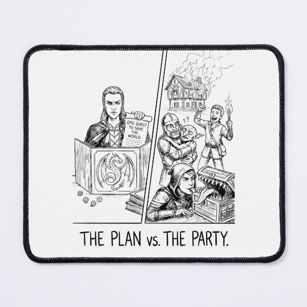 Item preview, The DM's Struggle - Funny DnD Meme designed and sold by bapupa.