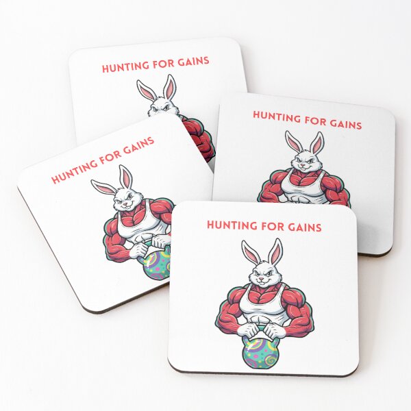 Item preview, Buff Bunny - Easter Gainz Gym Rabbit Fitness designed and sold by LaurannaDesign.