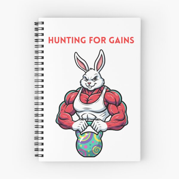 Item preview, Buff Bunny - Easter Gainz Gym Rabbit Fitness designed and sold by LaurannaDesign.