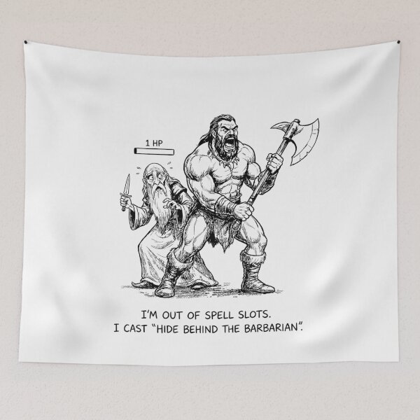 Item preview, The Glass Cannon's Strategy - Funny DnD Meme designed and sold by bapupa.