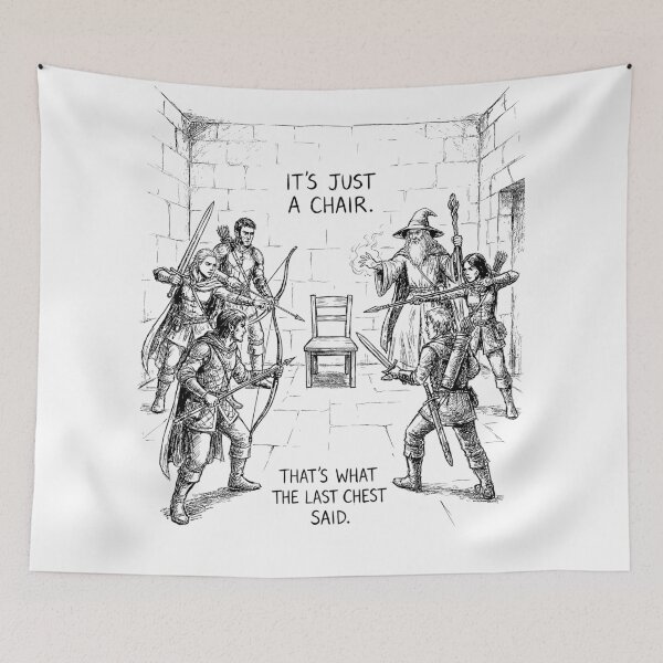 Item preview, The Mimic Trust Issues - Funny DnD Meme designed and sold by bapupa.