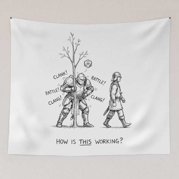 Item preview, The Natural 20 Heavy Armor Stealth - Funny DnD Meme designed and sold by bapupa.