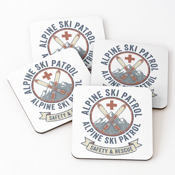 Item preview, Alpine Ski Patrol Safety Rescue - Vintage Mountain Badge Gift designed and sold by Luminari Creations.