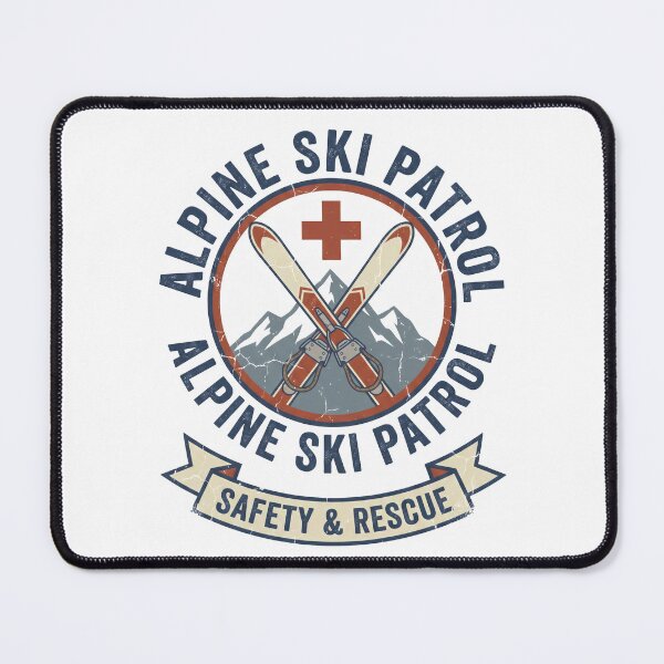 Item preview, Alpine Ski Patrol Safety Rescue - Vintage Mountain Badge Gift designed and sold by Luminari Creations.