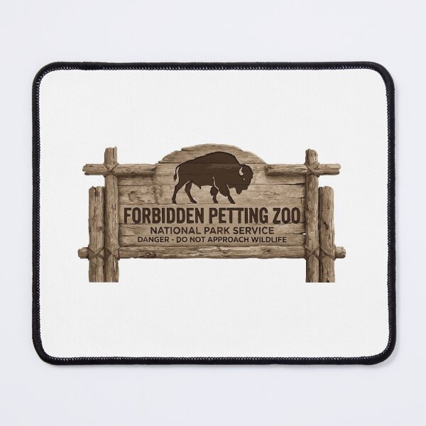 Item preview, Forbidden Petting Zoo Angry American Bison Sign designed and sold by Petzzz.