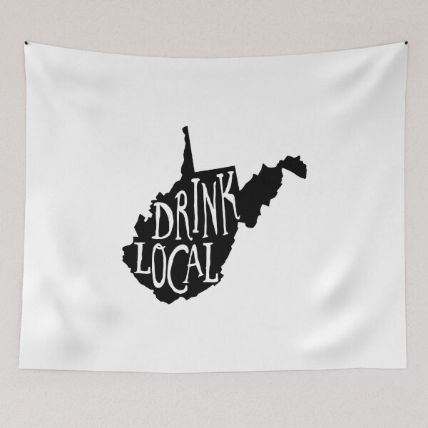 Item preview, Drink Local West Virginia State Outline Craft Beer designed and sold by graf1k.