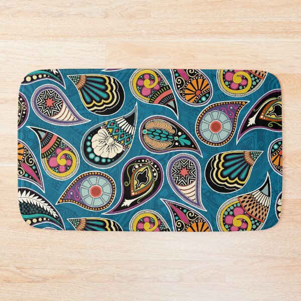 Item preview, paisley peacock blue designed and sold by scrummy.