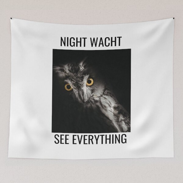 Item preview, Night Watch Owl Streetwear T-Shirt – Dark Minimal Urban Graphic designed and sold by Per i vostri amici a quattro zampe, e non solo .