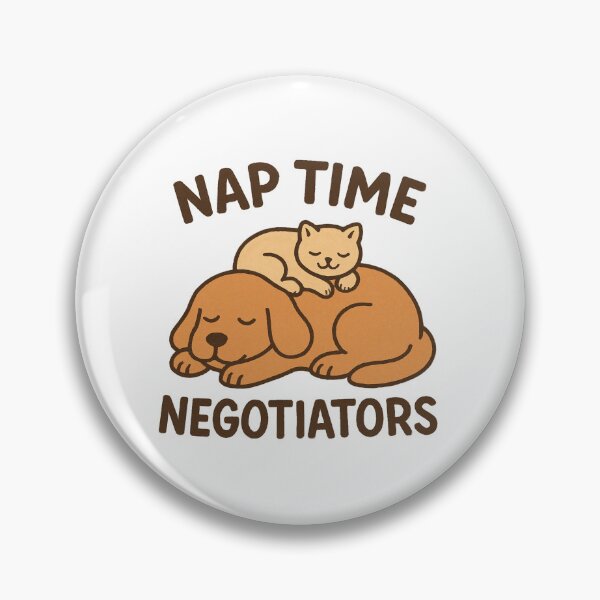 Item preview, Nap Time Negotiators – Dog & Cat Logo designed and sold by OwnYourMood.