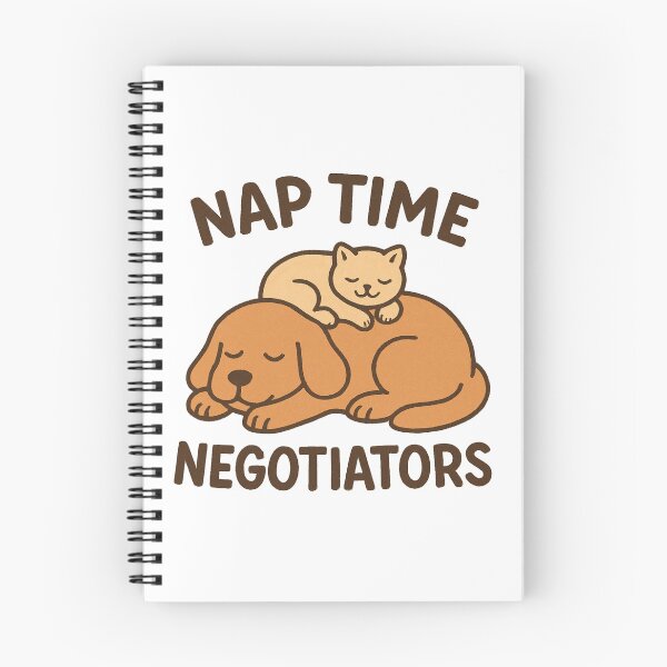 Item preview, Nap Time Negotiators – Dog & Cat Logo designed and sold by OwnYourMood.