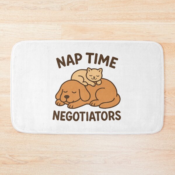 Item preview, Nap Time Negotiators – Dog & Cat Logo designed and sold by OwnYourMood.