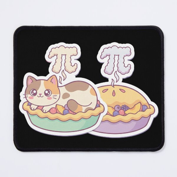 Item preview, Kawaii Cat in Pi Pie - Math Teacher Gift Cute Food Pun designed and sold by Luminari Creations.